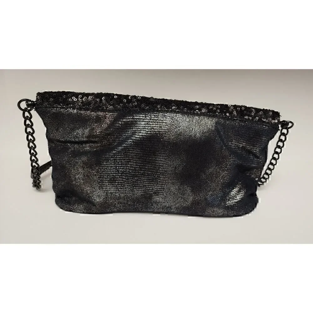 Simply Vera  Wang Sequins Evening Clutch Purse Metallic Accent. - Picture 12 of 13